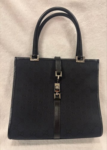 Gucci canvas black handbag - gucci,