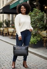 Gucci Black Leather Ride Top